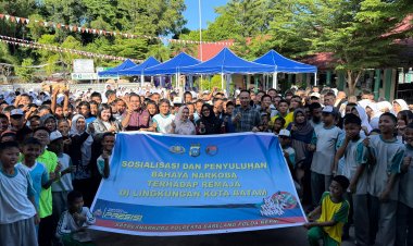 Satresnarkoba Polresta Barelang Gelar Penyuluhan Bahaya Narkoba Di SMP Negeri 29 Kota Batam