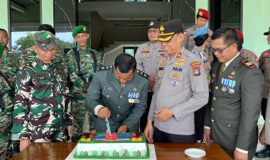 Kapolres Polres Bintan Berikan Kejutan di Hari Jadi TNI ke 80
