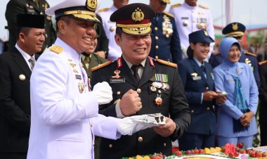 Wakapolda Kepri Hadiri Upacara HUT TNI ke-80 di Tanjungpinang