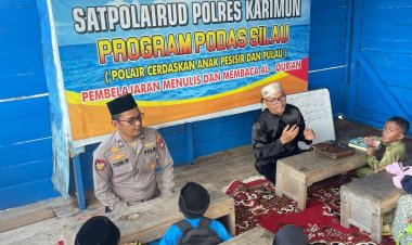 Sat Polairud Polres Karimun Laksanakan Program “Podas Silau” Cerdaskan Anak Pesisir dan Pulau