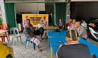 Jumat Curhat Kamtibmas Presisi Kapolri Digelar di Kedai Kopi Tiban Lama, Warga Apresiasi Kehadiran Polri