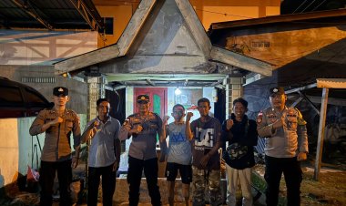 Kapolsek Balai Karimun Patroli Monitoring Satkamling Di Kel. Tanjung Balai Kota