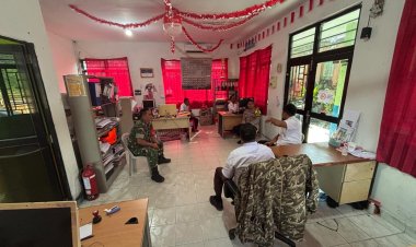 Bhabinkamtibmas Batu Selicin Perkuat Kolaborasi Tiga Pilar Bersama Lurah dan Babinsa