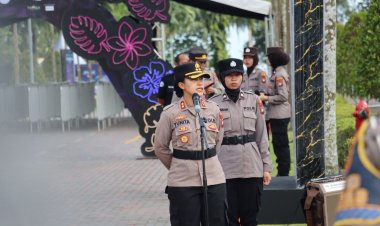 Siap Sukseskan Brave Bintan, Polres Bintan Laksanakan Apel Gelar Pasukan