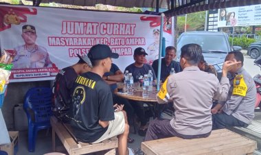 Polsek Batu Ampar Gelar “Minggu Kasih Kamtibmas” Bersama Warga Kampung Seraya