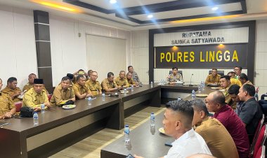 Polres Lingga Gelar Rakor Ketahanan Pangan: Perkuat Kolaborasi Lintas Sektor Demi Kedaulatan Pangan Daerah
