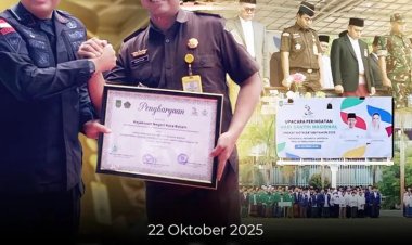 Kepala Subbag Pembinaan Kejari Batam Hadiri Upacara Hari Santri Nasional 2025 di Dataran Engku Putri