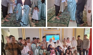 Polsek Batu Ampar Gelar Syukuran dan Jumat Berkah Bersama Anak Panti Asuhan Ridho Ilahi