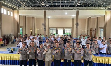 Polres Lingga Gelar Sosialisasi Pkp/E-mental, Konseling Psikologi, Dan Tes Senpi Organik Personel