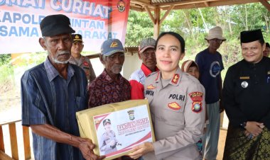 Kapolres Bintan Ajak Masyarakat Desa Air Glubi Menjadi Polisi Bagi Diri Sendiri
