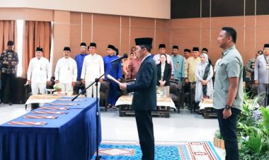 Wali Kota Batam Lantik Sekda dan Sejumlah Pejabat Eselon, Amsakar Tekankan Kinerja dan Inovasi Birokrasi