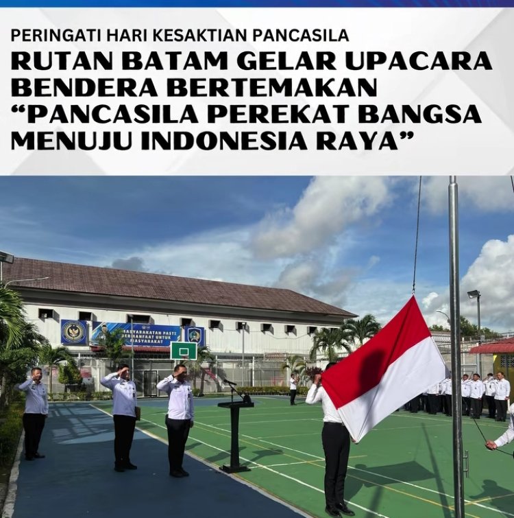 Rutan Batam Gelar Upacara Peringatan Hari Kesaktian Pancasila