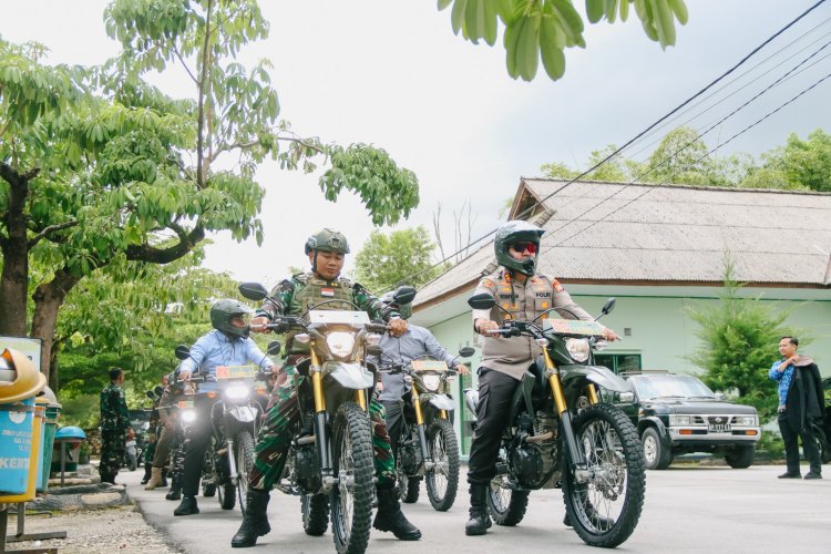Peringatan HUT TNI Ke-80, Kapolres Karimun Hadir Dalam Patroli TNI-Polri Yang dilaksanakan Oleh Dandim 0317 Tbk