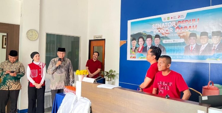 Ismeth Abdullah Buka Kegiatan Donor Darah DPD RI Kepri