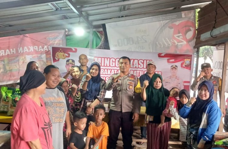 Polsek Batu Ampar Gelar Kegiatan Minggu Kasih Kamtibmas Bersama Warga Batu Merah