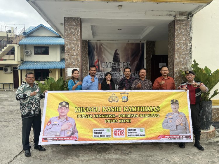 Polsek Bengkong Gelar Kegiatan Minggu Kasih Kamtibmas di Gereja GBI Tabgha Bengkong Laut