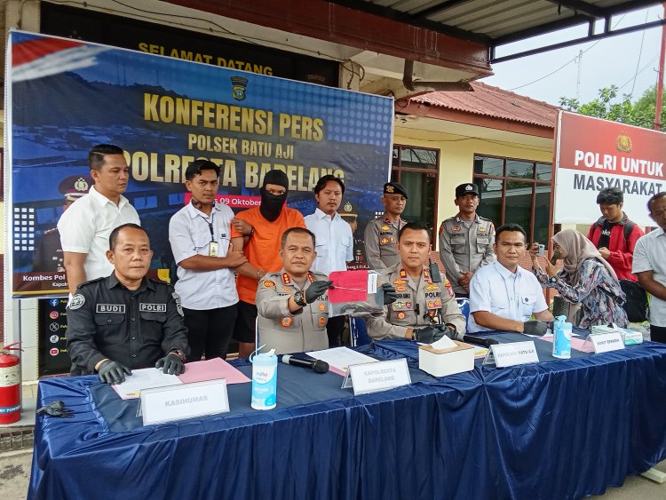Polresta Barelang Ungkap Kasus Pembunuhan Berencana di Batu Aji, Pelaku Ditangkap di Jambi Kurang dari 2x24 Jam