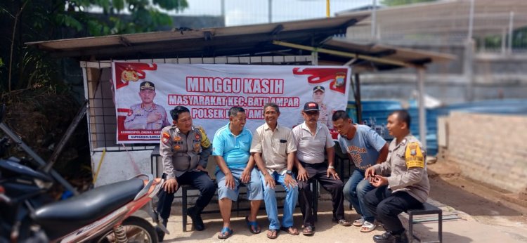 Polsek Batu Ampar Gelar Minggu Kasih Kamtibmas, Ajak Warga Jaga Lingkungan Aman dan Kondusif