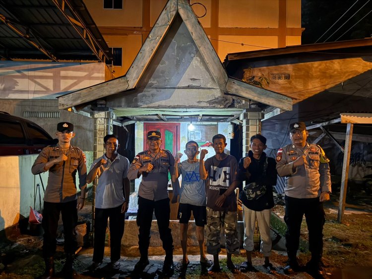 Kapolsek Balai Karimun Patroli Monitoring Satkamling Di Kel. Tanjung Balai Kota