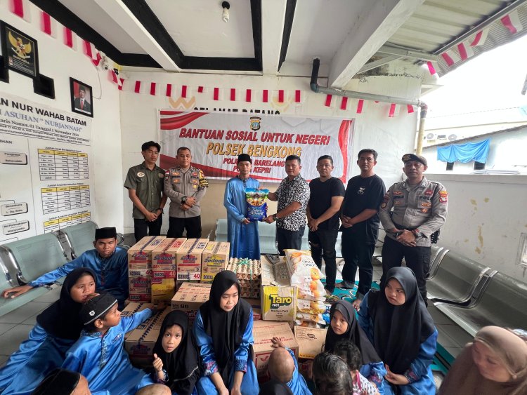 Polsek Bengkong Laksanakan Bakti Sosial ke Panti Asuhan Nur Jannah, Wujud Kepedulian Polri terhadap Sesama