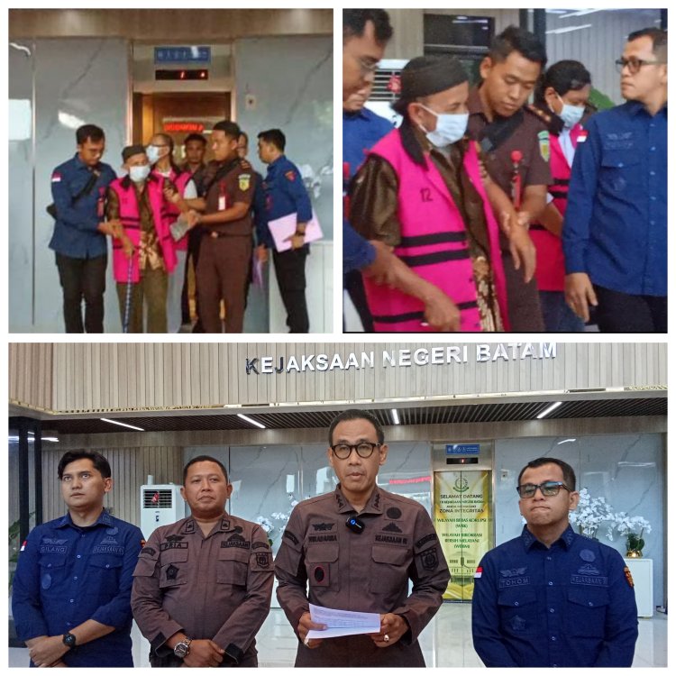 Kejari Batam Gelar Konferensi Pers Tetapkan Empat Tersangka Kasus Korupsi Asuransi Aset PT Persero Batam