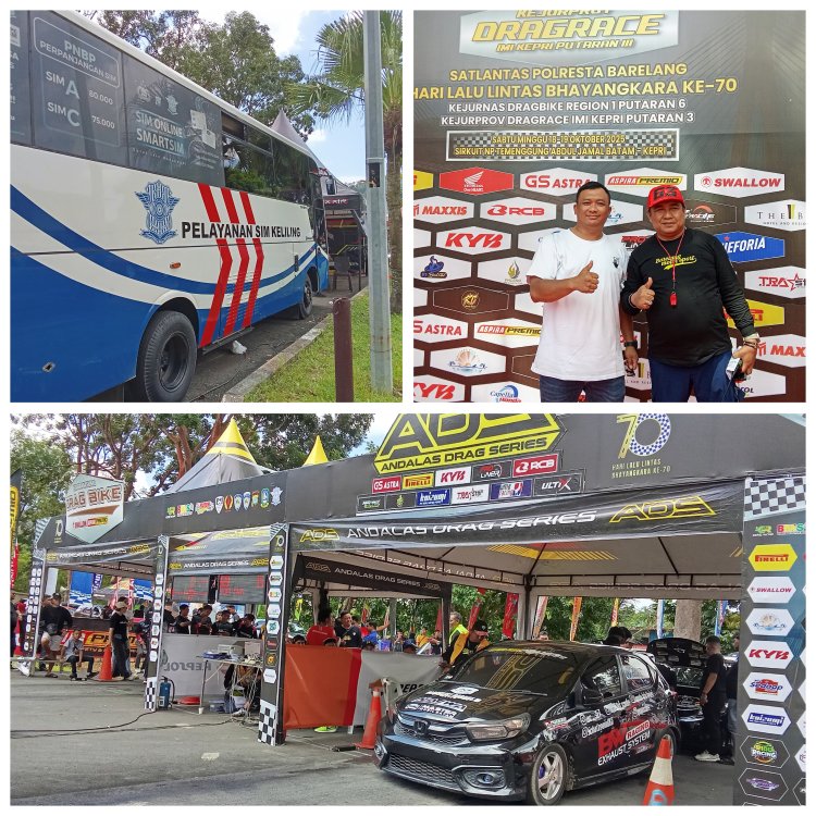 Satlantas Polresta Barelang Gelar Kejurnas Dragbike dan Kejurprov Dragrace IMI Kepri, Meriahkan HUT Lalu Lintas Bhayangkara ke-70