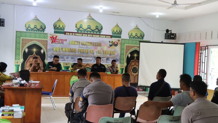 Semarak HUT Humas Polri ke-74, Polres Lingga Hadirkan Layanan Kesehatan Gratis bagi Kelompok Tani