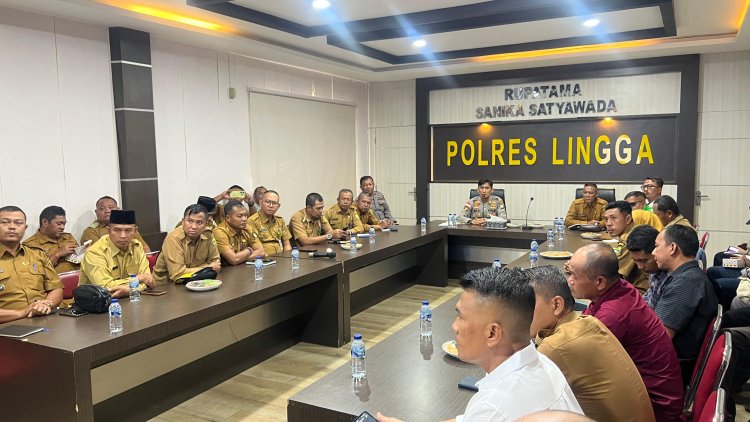Polres Lingga Gelar Rakor Ketahanan Pangan: Perkuat Kolaborasi Lintas Sektor Demi Kedaulatan Pangan Daerah