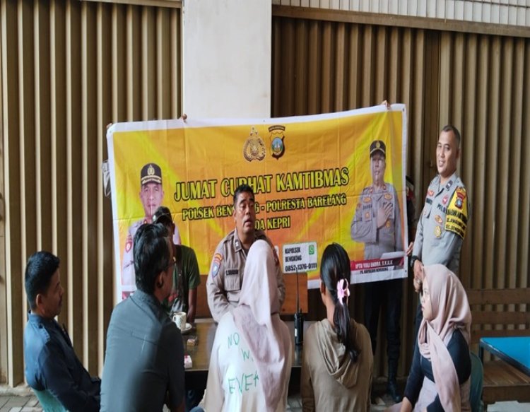 Polsek Bengkong Gelar Jumat Curhat, Serap Aspirasi dan Keluhan Warga Bengkong Laut