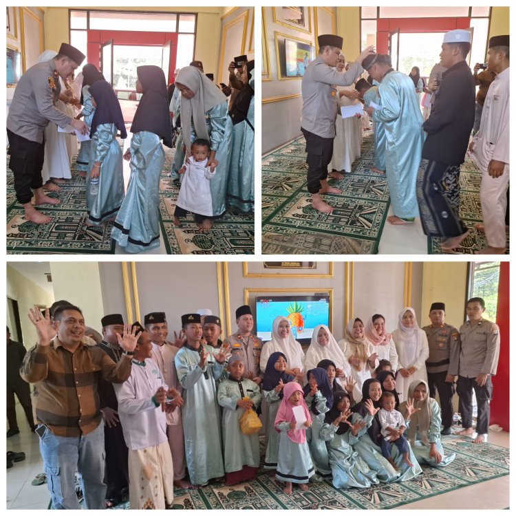 Polsek Batu Ampar Gelar Syukuran dan Jumat Berkah Bersama Anak Panti Asuhan Ridho Ilahi