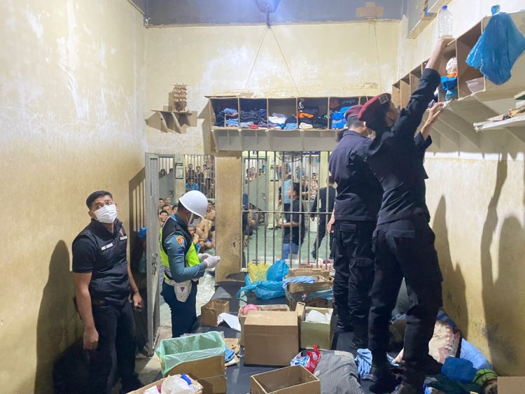 Rutan Batam Gelar Razia dan Tes Urine Gabungan Bersama APH, Tindak Lanjuti Arahan Dirjenpas