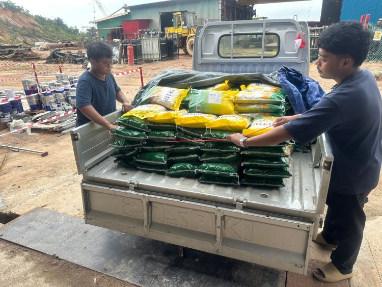 QTEC Valve Salurkan Bantuan Beras Sebagai Wujud Solidaritas Sosial