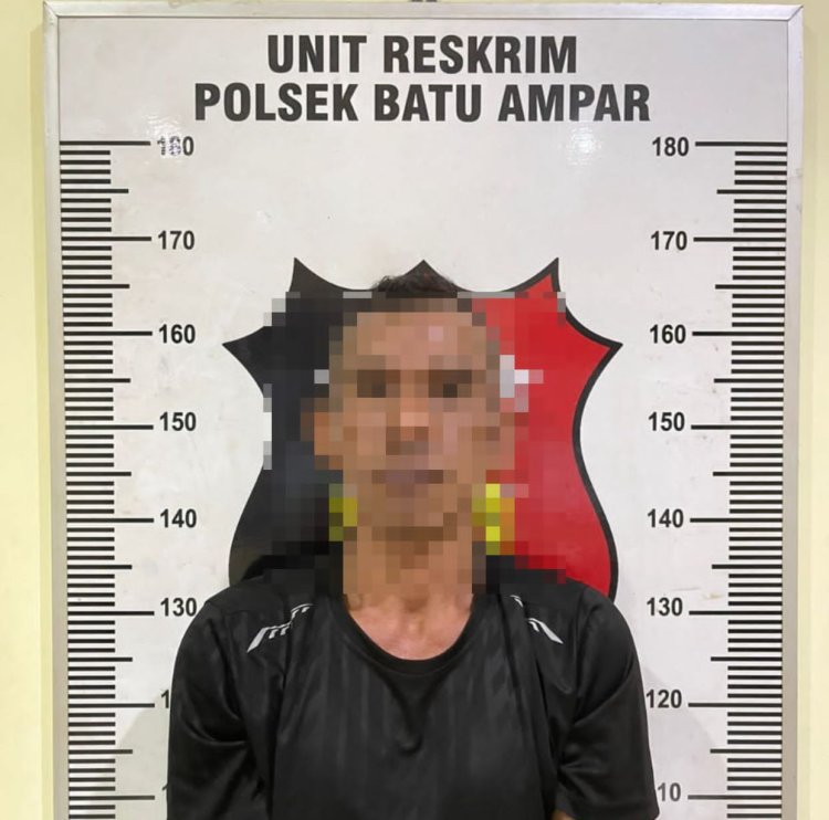 Polsek Batu Ampar Amankan Pria Diduga Setubuhi Anak Tirinya