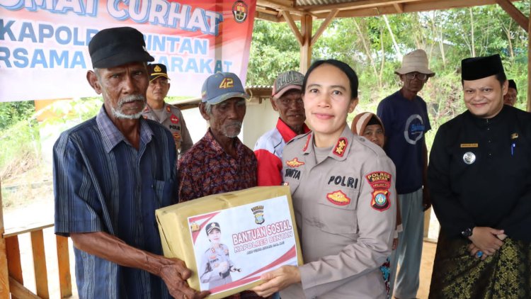 Kapolres Bintan Ajak Masyarakat Desa Air Glubi Menjadi Polisi Bagi Diri Sendiri