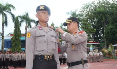 Apel Pembukaan Latja Siswa Diktuba Polri TA. 2025 SPN Polda Kepri Di Polres Karimun