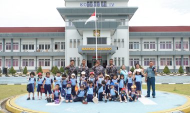 Tanamkan Jiwa Maritim Sejak Dini, Kodaeral IV Fasilitasi Field Trip TK Cahaya Bangsa