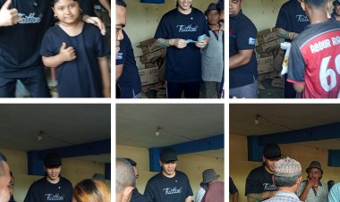 Sultan Singapura “Kee Ganteng” Bagikan 1 Ton Beras dan Minyak Goreng untuk Warga RW 08 Tanjung Sengkuang Dalam