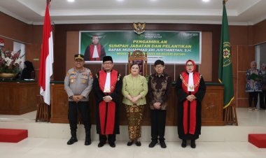Kapolresta Barelang Hadiri Pengambilan Sumpah dan Pelantikan Wakil Ketua Pengadilan Negeri Batam