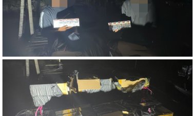 Bea Cukai Batam Hentikan Speedboat Tanpa Nama Bermuatan Rokok Ilegal di Perairan Tanjung Uncang