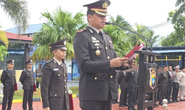 Polres Karimun Gelar Upacara Peringatan Hari Pahlawan Ke-80