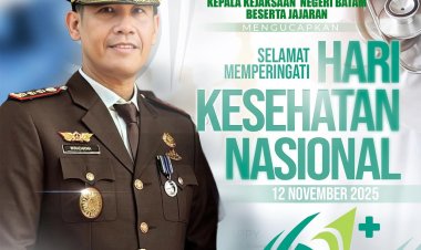 Kejari Batam Ucapkan Selamat Hari Kesehatan Nasional ke-61: “Generasi Sehat, Masa Depan Hebat”