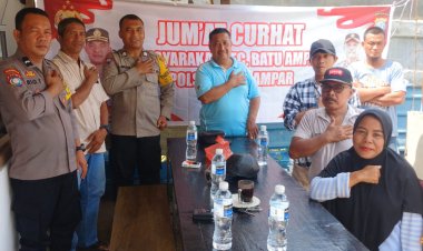 Polsek Batu Ampar Gelar Jumat Curhat Kamtibmas Bersama Warga Batu Merah