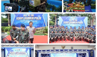 POLDA KEPRI GELAR SYUKURAN HUT KE-80 KORPS BRIMOB POLRI TAHUN 2025
