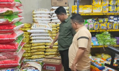 Satgas Pangan Polresta Barelang Cek Harga Beras di Pasar SP Plaza Batu Aji, Tidak Temukan Pelanggaran HET