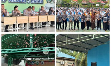 Satlantas Polresta Barelang Gelar Program “Polisi Menyapa” dan Pasang Spanduk Pojok Lalu Lintas di Sekolah-sekolah