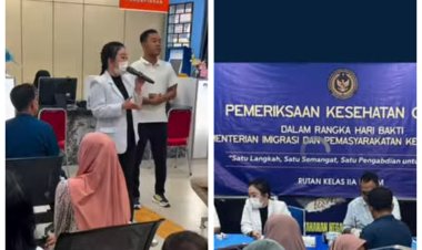 Rutan Batam Gelar Pemeriksaan Kesehatan Gratis Peringati Hari Bakti Kementerian Imigrasi dan Pemasyarakatan