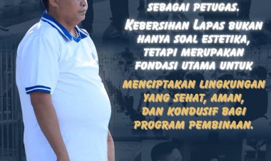 Kasi Kamtib Ajak Petugas Lapas Batam Tingkatkan Kebersihan Diri dan Lingkungan
