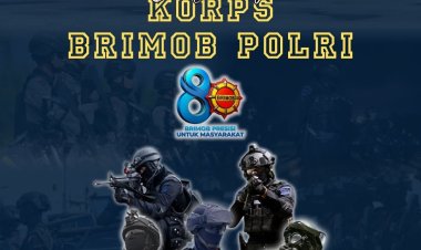 Keluarga Besar Lapas Kelas IIA Batam Sampaikan Ucapan Dirgahayu Ke-80 Korps Brimob Polri