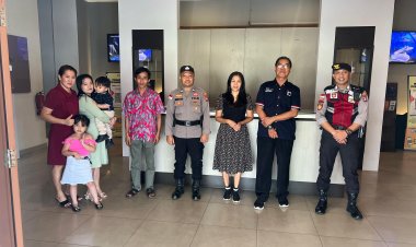 POLSEK BENGKONG GELAR MINGGU KASIH KAMTIBMAS BERSAMA JEMAAT GEREJA IMPACT COMMUNITY