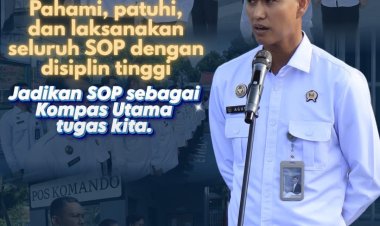 Kasi Giatja Heri Aguswanto Tekankan Disiplin SOP dalam Apel Pagi Lapas Batam